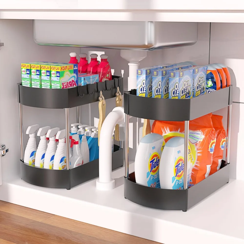 SANKEYTEW Under sink organizers and storage, Enhanced structural