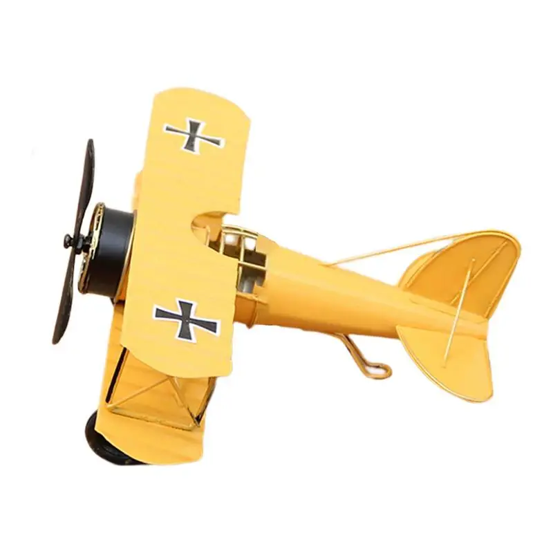 

Мини-самолет, украшение, винтажный самолет, железные поделки, ретро-статуэтки самолета, 10*9*5 см, модель биплана, декоративный кулон для офиса