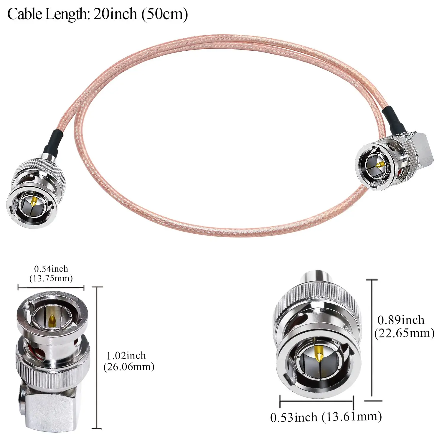 HD-SDI BNC kabel 75ohm BNC pánský na BNC pánský ihned úhel prodloužení spojování kabel RG179 anténa cop skokan koaxiální kabel