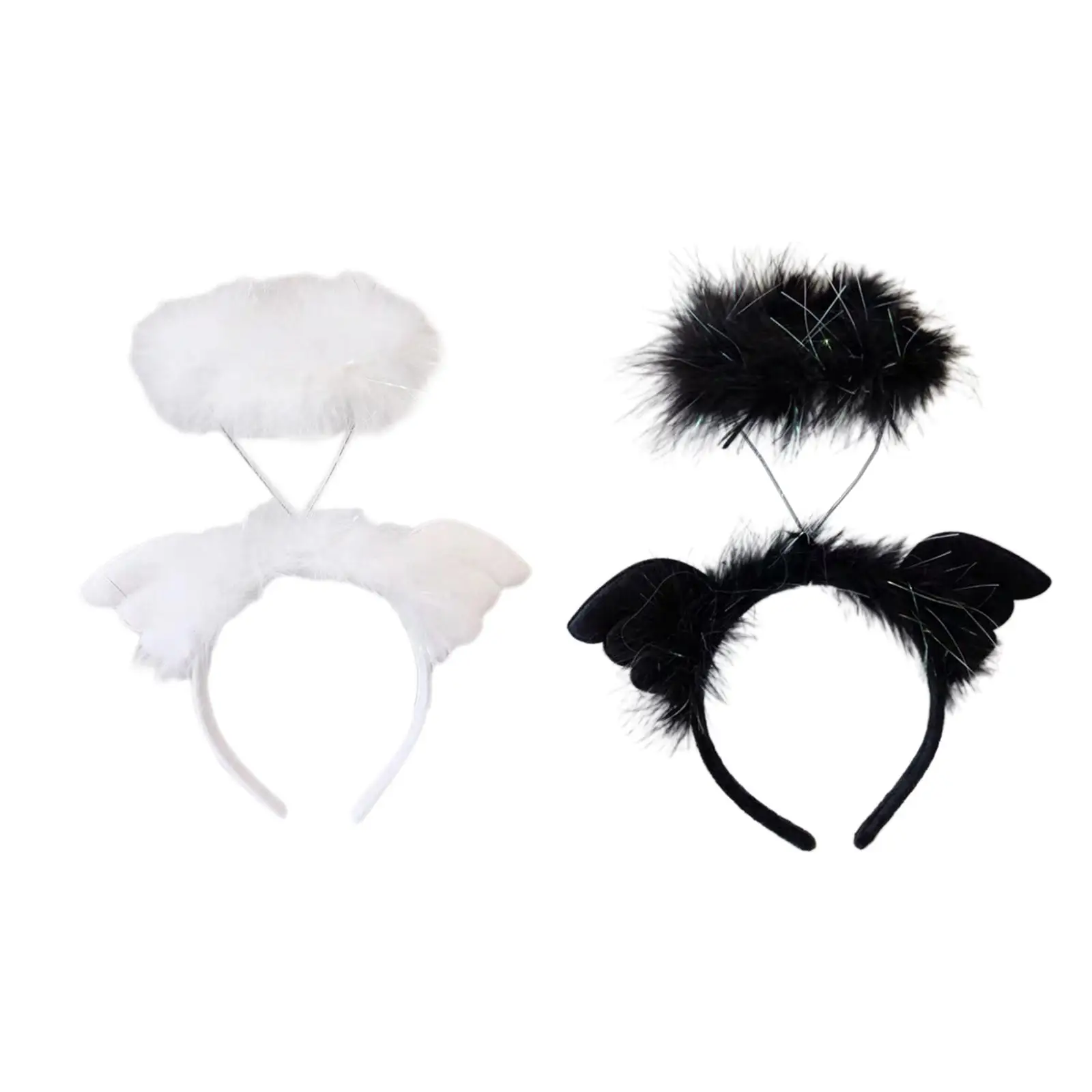 

Angel Wing Headband Cosplay Women Hair Hoop Halloween Headwear for Role Playing Birthday Stage Performances Carnival Masquerade