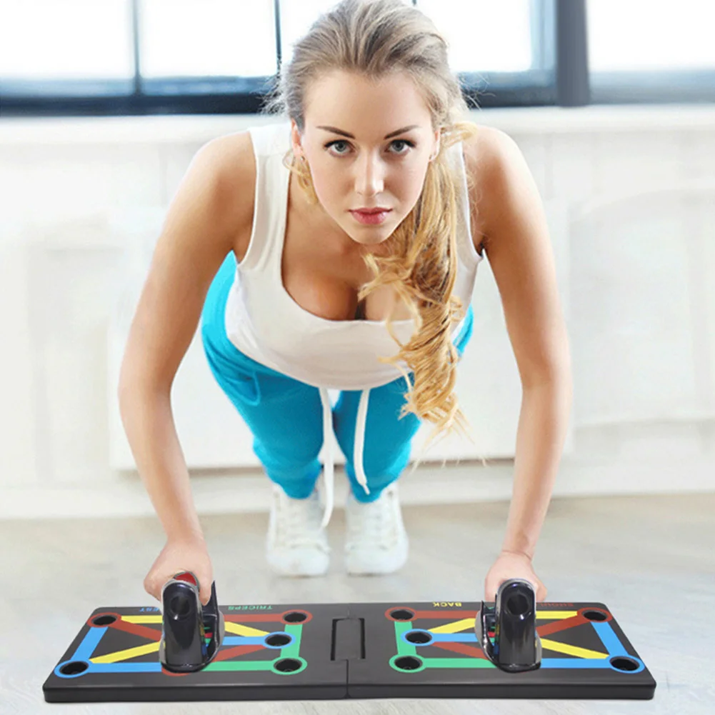 12-in-1 Push Up Board Training System, Portable Push Up Stands Pushup Equipment for Home Upper Body Fitness Training