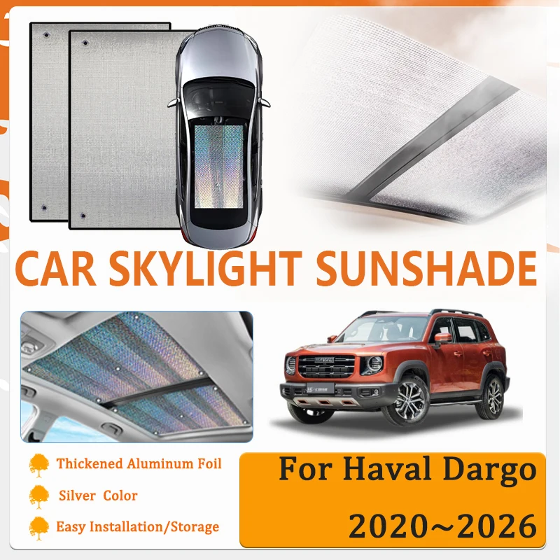 

Car Window Sunshade Pads For Haval Big Dog Dargo X MK1 MK2 2020~2026 Anti-UV Skylight Cover Sun Visor Windscreen Car Accessories