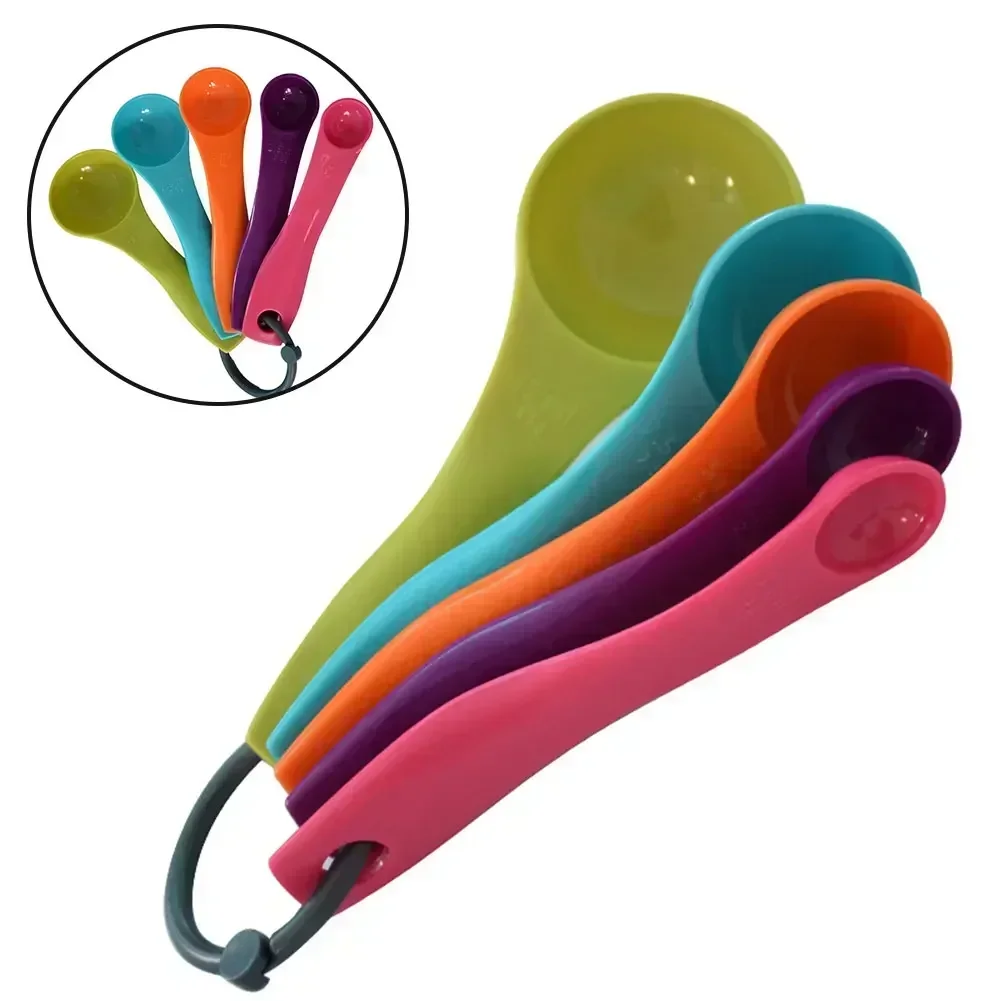 5Pcs Measuring Spoons Baking Tools With Graduated Spice Spoons 1ml 2.5ml 5ml 7.5ml 15ml Teaspoons/tablespoons Kitchenware