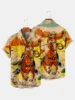 Hawaiian Cowboy Men's Shirt Cool 3D Digital Print Plus Size Western America Men's Top With Pocket Vintage Style Summer Outerwear 2
