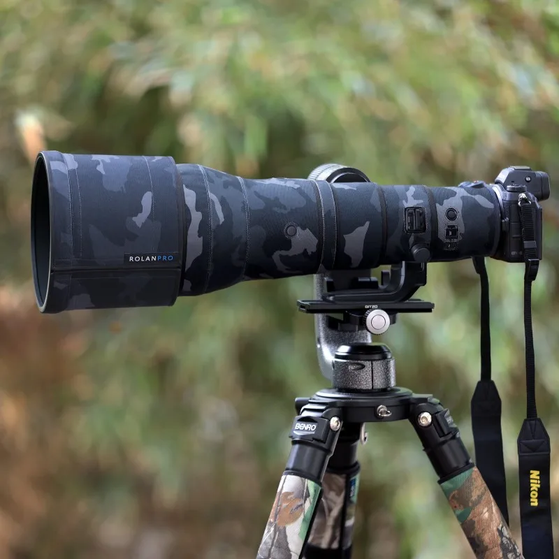 ROLANPRO 방수 렌즈 코트, 니콘 Z 800mm F/6.3 VR S 위장 슬리브 보호 케이스, 레인 커버 Z800mm Z800 건 커버
