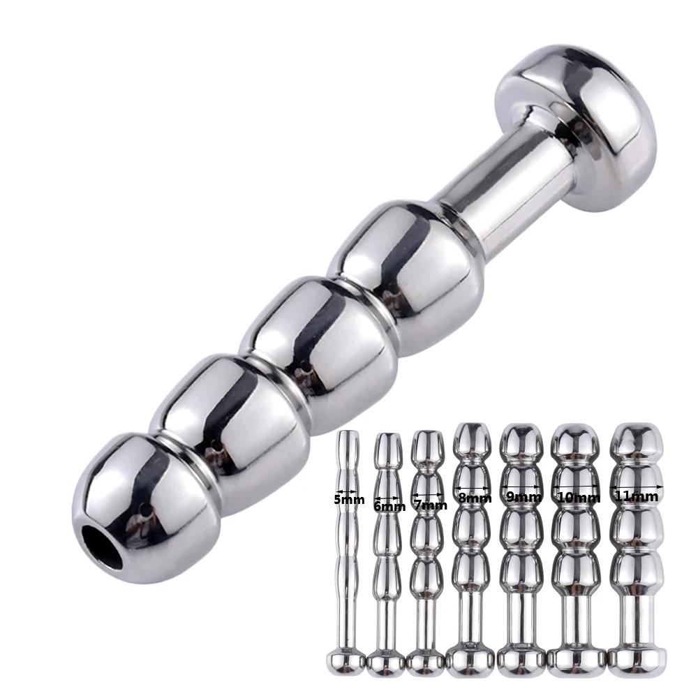 7 sizes Penis Urethral Plug male urethra dilator Stainless Steel Catheters Anal Beads For Men Penis Sex Toy Adult Game sex shop