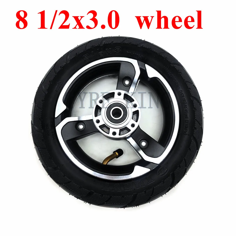 8 1/2x3.0 Pneumatic Tire for Electric Scooter Zero9 Front Wheel 8 1/2x2 (50-134) Upgrade Inner and Outer Tyre and Aluminum Rim
