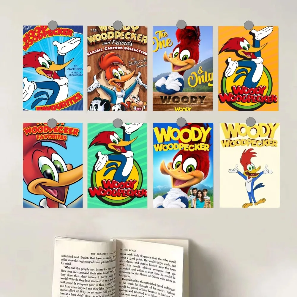 Cartoon W-Woody W-Woodpecker Poster Canvas Hd Print Personalizzato Wall Art Pittura Personalizzata