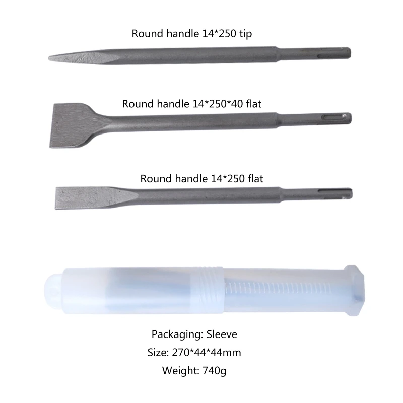 Juego de cinceles para taladro de martillo SDS Plus, cincel plano de redonda, cincel ancho para azulejo, pared envío 3 uds. - AliExpress