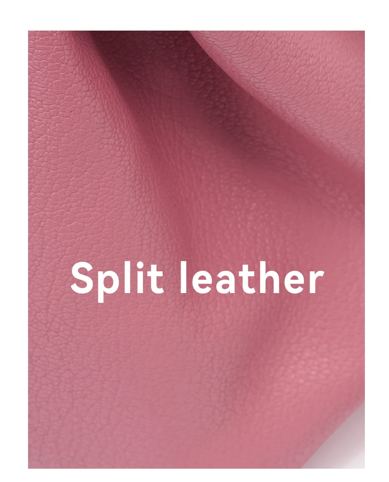 Split leather material closeup