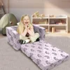 Children's Sofas, Children's 2 in 1 Convertible Relaxing Sofa To Lounger - Extra Soft Flip Open Chair & Sleeper 2