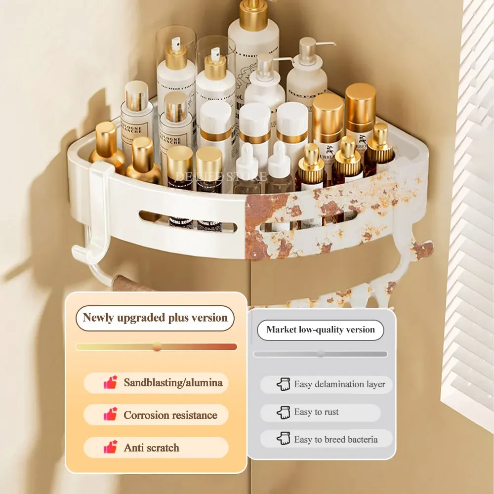 3m Accroche Tableau Lot De 2 Crochets Autocollants Transparents KINCMAX - Pour Étagères De Douche Et Cuisine - Adhésif Nano Puissant Fixation Sans Percage