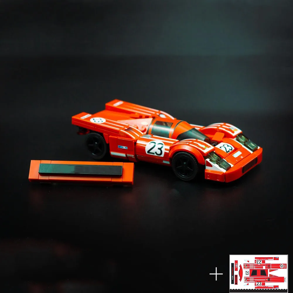 MOC Nummer 20 Golf 917 karat Mit Aufkleber Montieren Bausteine Kreativität Racing DIY Modell Spielzeug Ziegel kinder Urlaub geschenke – Detail 7