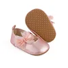 Infant Baby Girls Princess Shoes Shine Surface Dot Print Mesh Bowknot Flats Non-Slip Wedding Slippers Adorable Baby Shoes 3