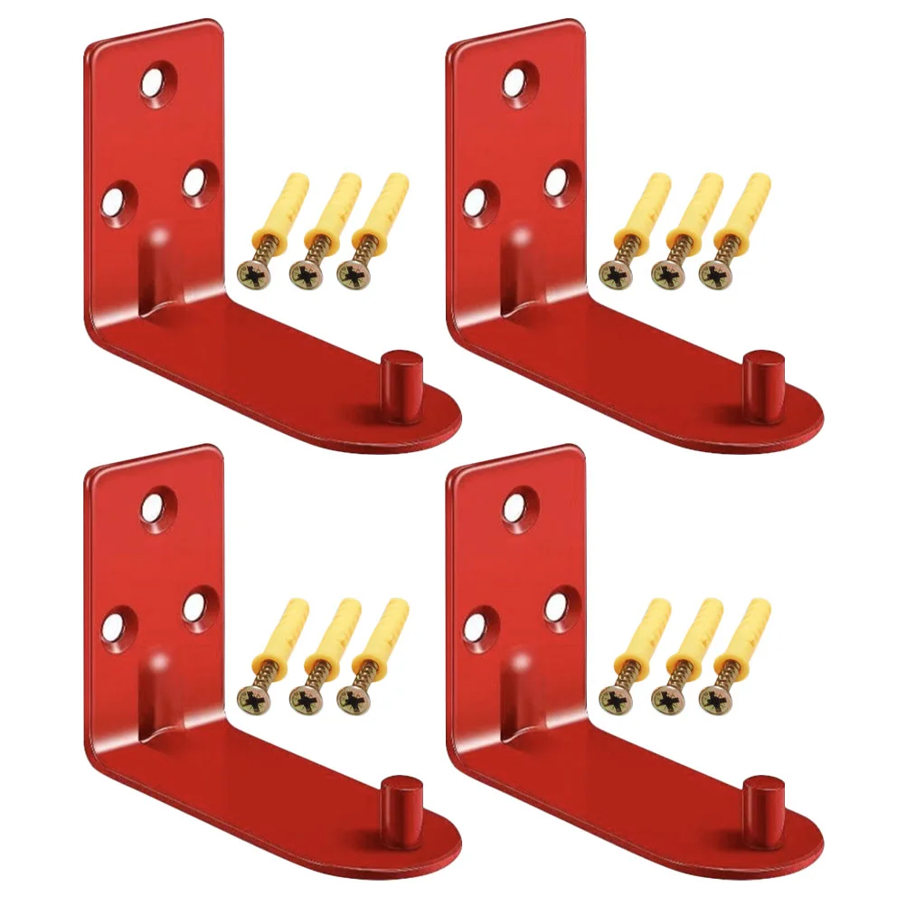 Wall Hanging Inclined Hole Fire Extinguisher Bracket Hooks Metal For Mounting 4 Pcs car extinguisher holder,fire extinguisher holder