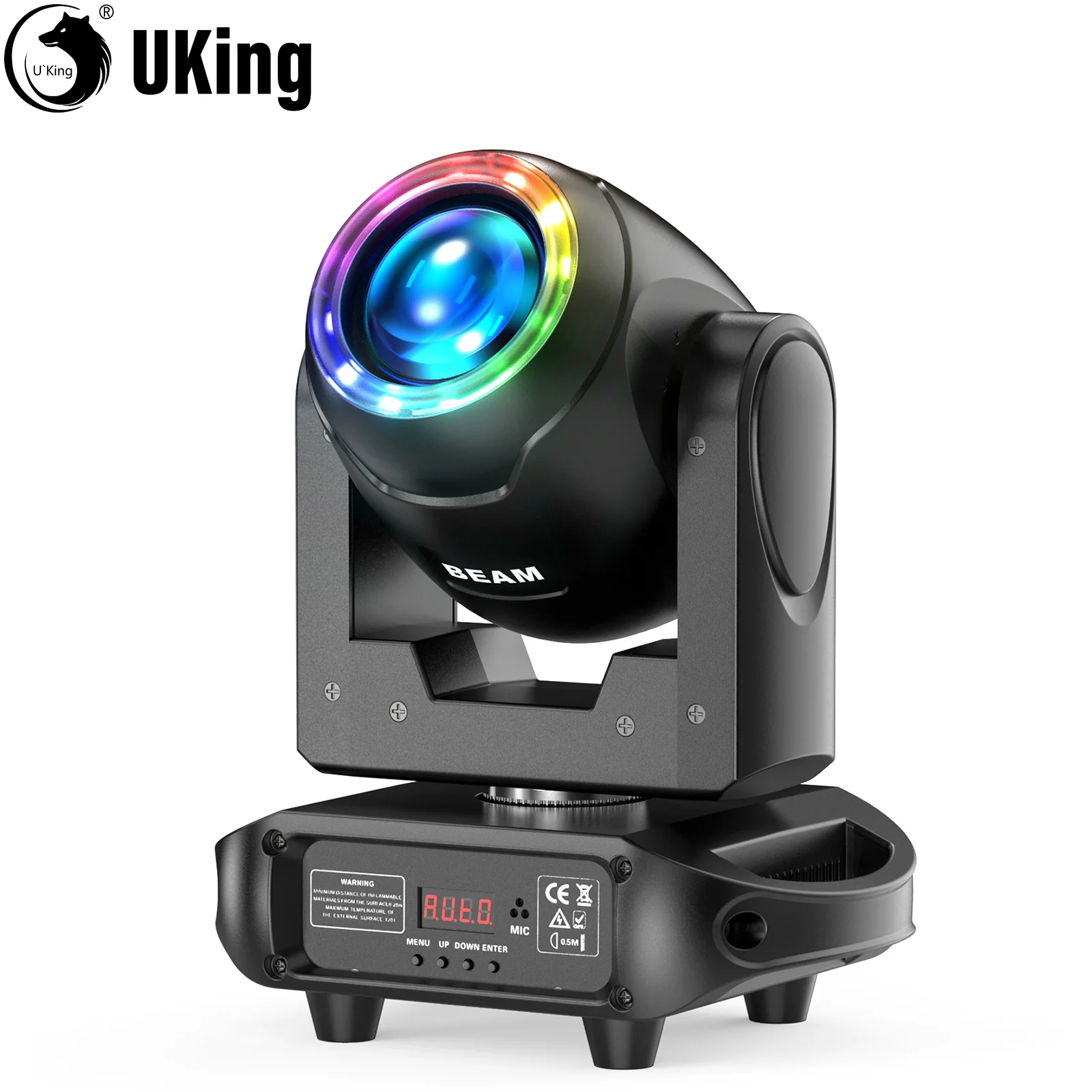 Testa Mobile LED UKing 100W RGBW - Effetti Prisma E Gobo, Per DJ, Feste E Discoteche - Foto 2