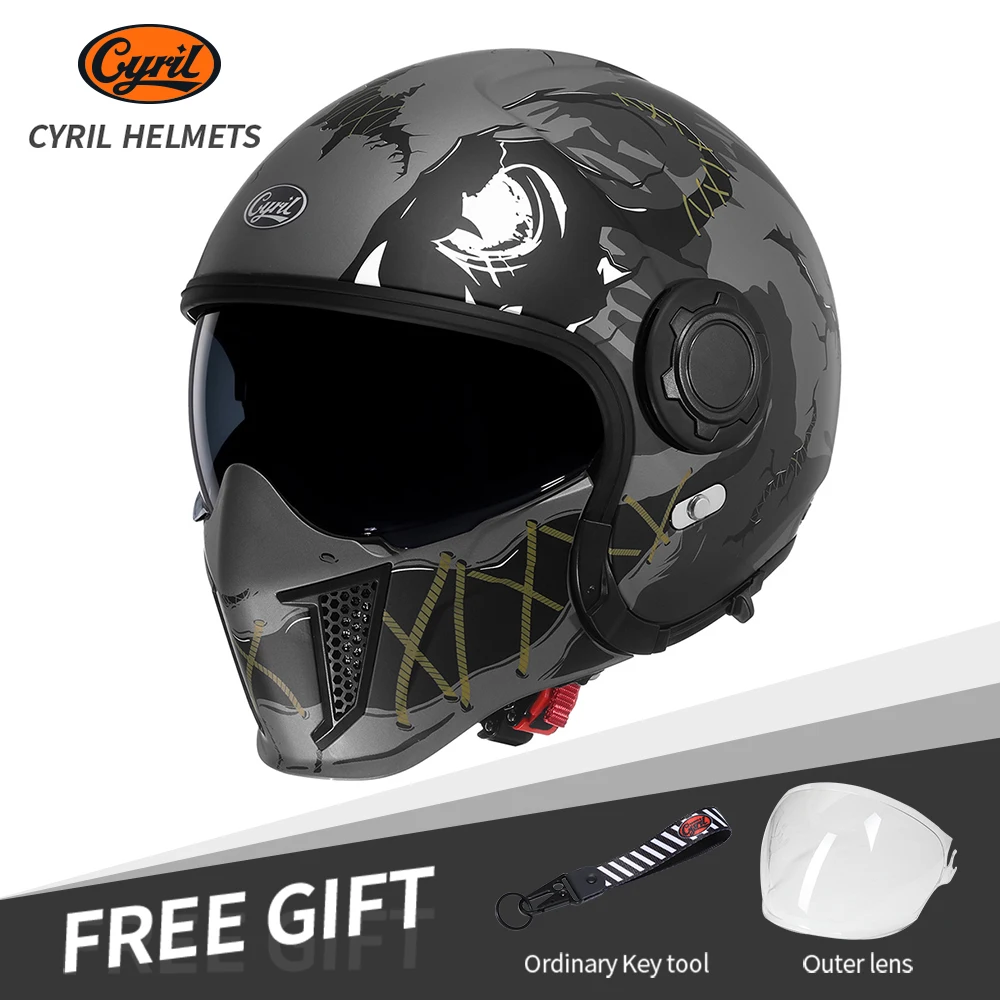 CYRIL-Motorcycle-Helmets-Full-Face-Open-face-Helmet-3-4-for-Men-Dual ...