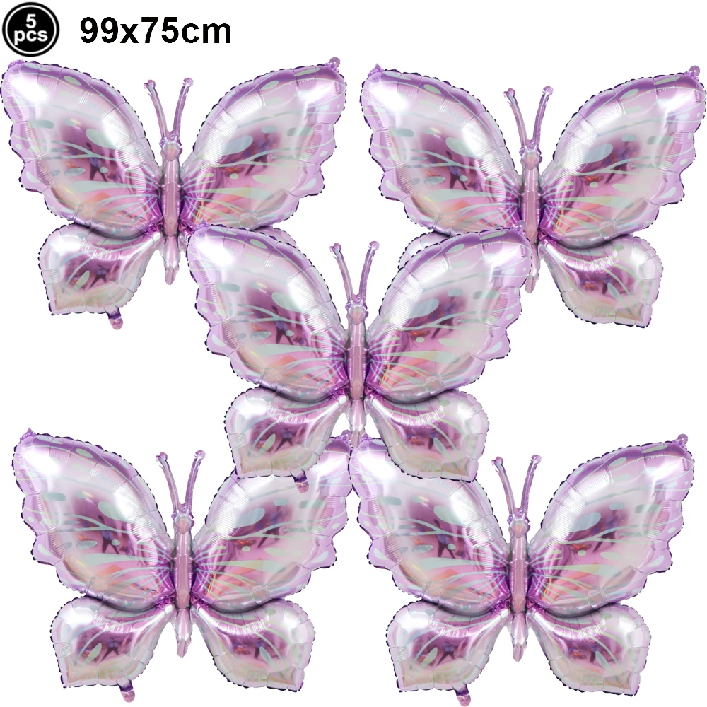 Colorful Butterfly Foil Balloon Set - Party & Event Decorations