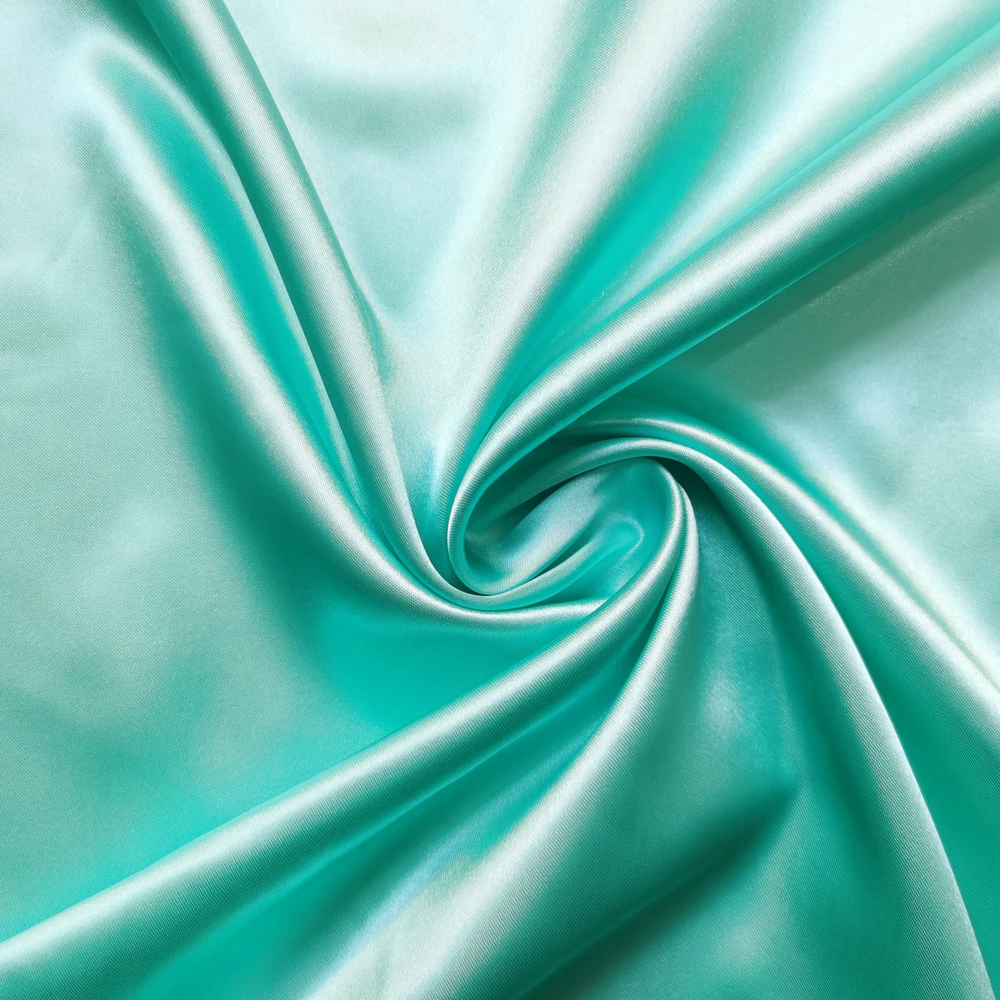 Massiver Satin, 58 Zoll breit | 1 Meter | 2 Meter | 5 Meter | Seidiger Schal zum Basteln, DIY-Stoff, Charmeuse-Grün – Detail 40