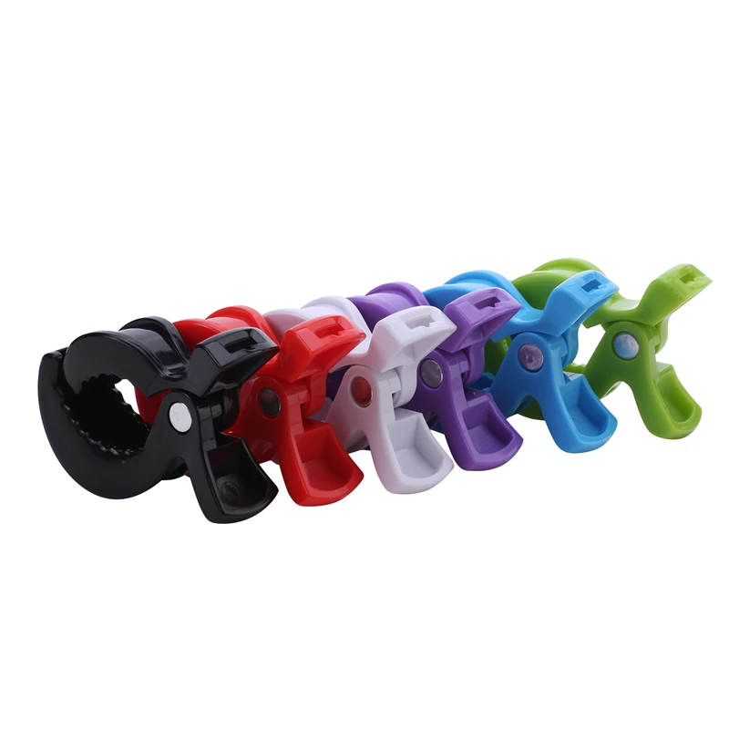 Stroller Accessories Hooks 2Pcs Baby Car Seat Pushchair Clip Colorful Pram Stroller Peg Hook Cover Blanket Mosquito Net Clips