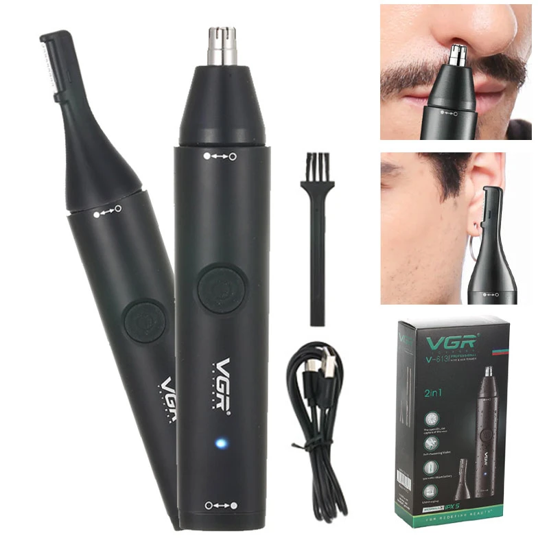 Vgr Professional Nose Hair Trimmer Rechargeable Nose And Ear Hairs