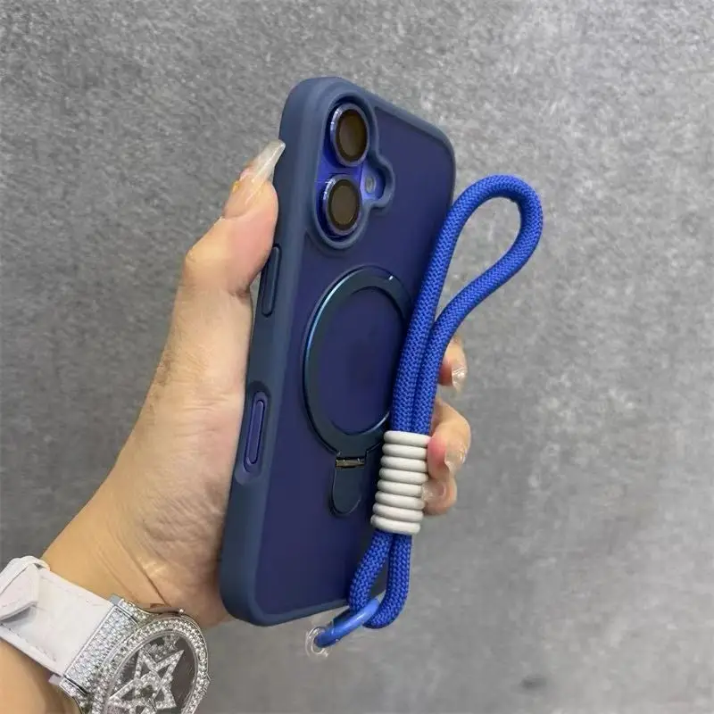 for Magsafe Candy Color Contrast Lanyard Case for iPhone 17 thumbnail 1