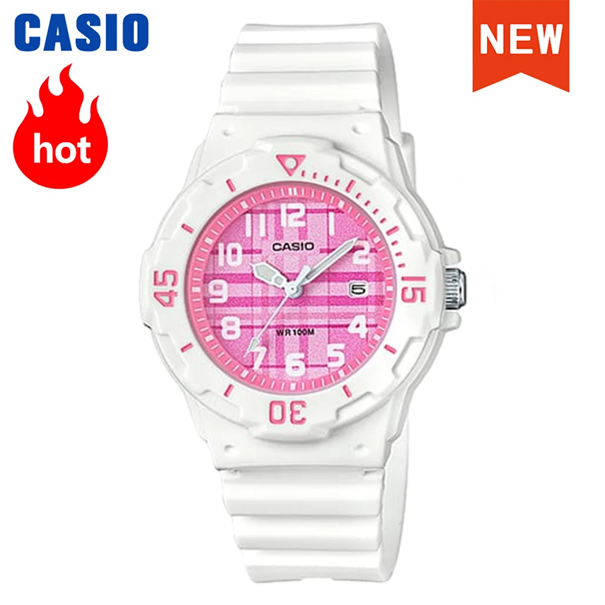 

Casio watch for women Set top brand 100m Waterproof ladies Gift Clock Sport simplicity Colorful Hands Watch reloj para mujer