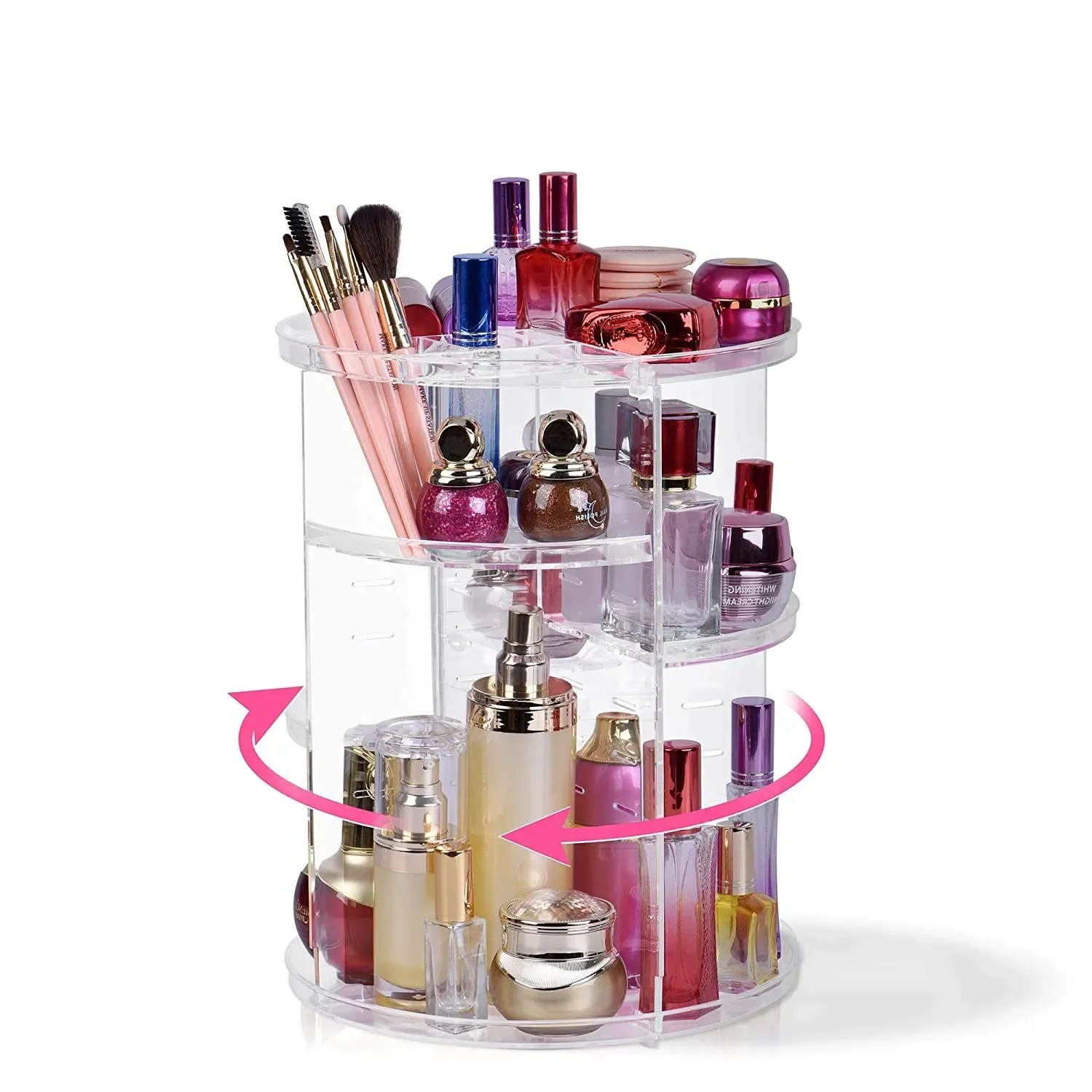 

Элегантный косметический сортировочный стол XIHAMA с вращающейся прозрачной стойкой-удобный органайзер для косметики в комнате-стильный Cos