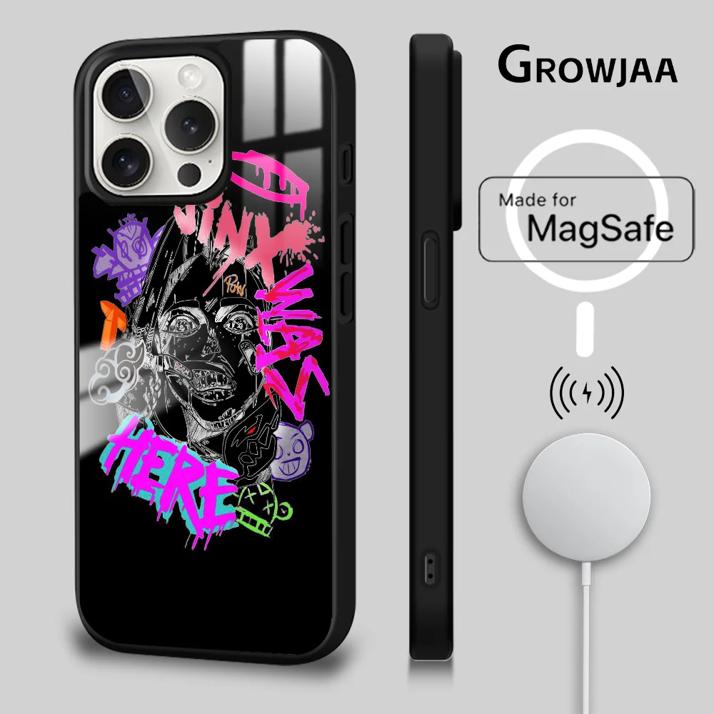 Spiel Jinx L-LOL Telefon Fall Magnetische Für iPhone 16 15 14 13 12 11 Pro Max Plus Mini Magsafe Drahtlose Lade Abdeckung – Detail 6