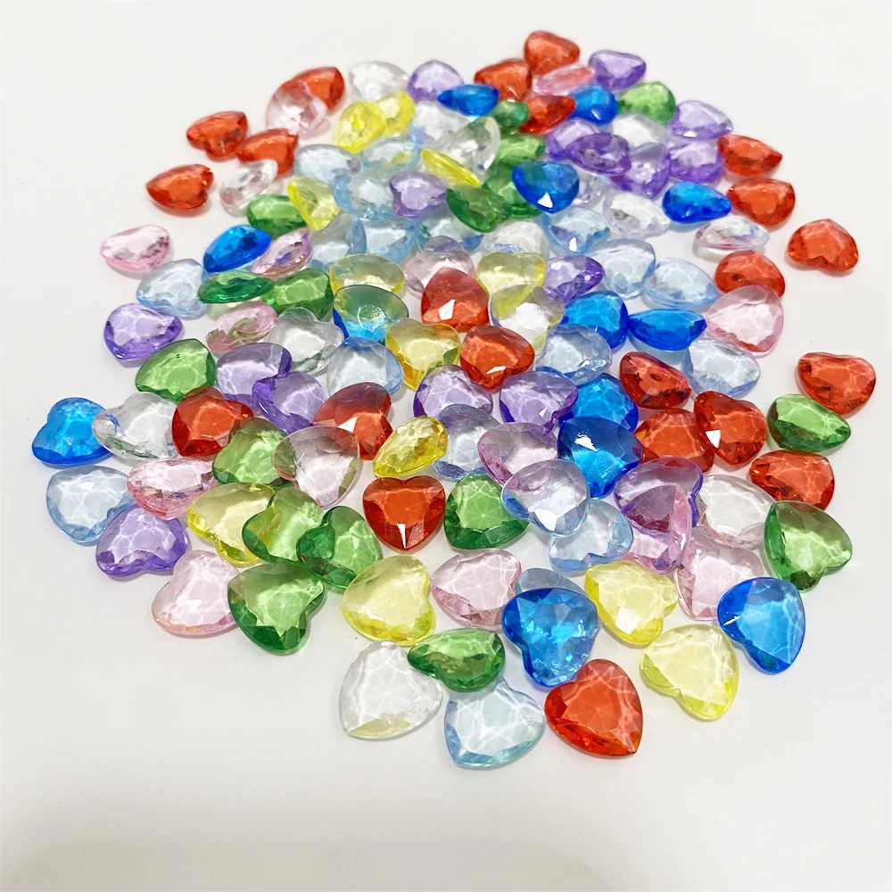 100PCS 12mm Acrylic Heart Shape Pawn Chessman Pieces For Token Board Games Accessories 500pcs 10 4mm heart shape acrylic transparent pawn stone chessman game pieces for token board games accessories