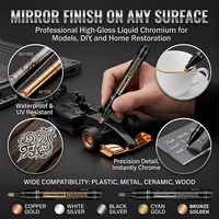 1/5 Pcs Chrome Marker Set Quick Dry Model DIY Paint DIY Art Projects Metal Ceramic Color Correction Calligraphy Home Office Tool 3