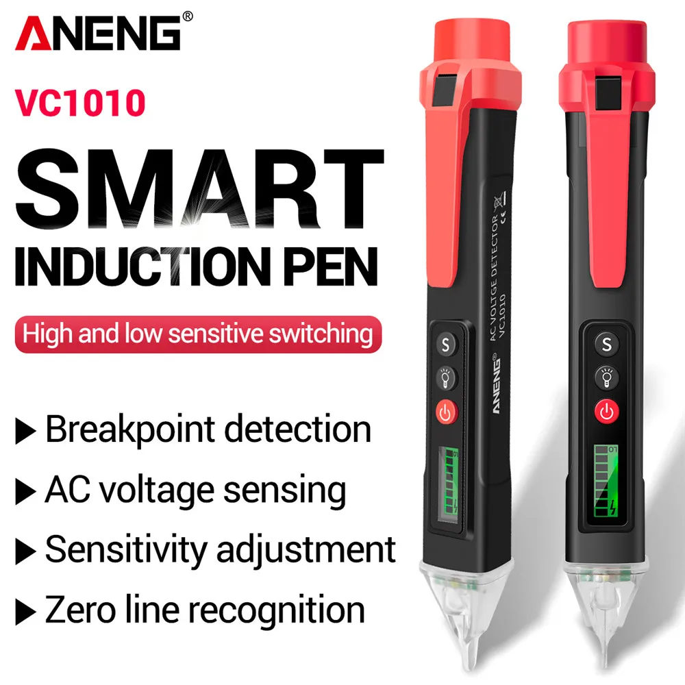 Digital Induction Tester ANENG VC1010 Smart 12-1000V Volt Current AC/DC Electric Sensor Test Pen Tools