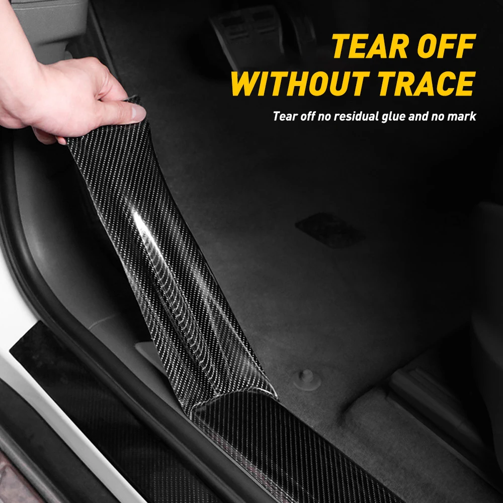 Car Door Sill Protector Strips Carbon Fiber Bumper Sticker Toyota Corolla Avensis Yaris Rav4 Auris Hilux Prius Prado Camry car door edge guards car stickers carbon fiber sticker car door stickers car bumper sticker car threshold protector car door anti collision strip car reflective tape sticker car reflective stickers car door protector car trunk door sill protector car bumper strip car door rubber protector car trunk door guard strip car door edge protector car bumper protector threshold protection strip carbon fiber car stickers