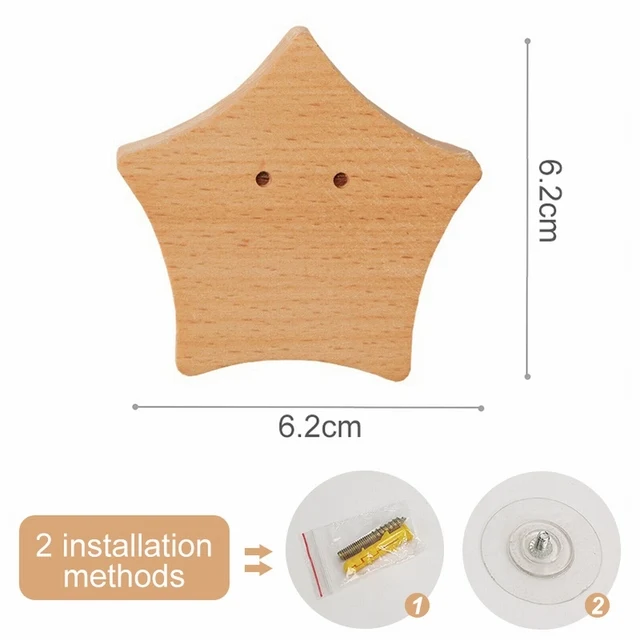 Animal-Shaped Wooden Wall Hook for Cute Room and Home Decor