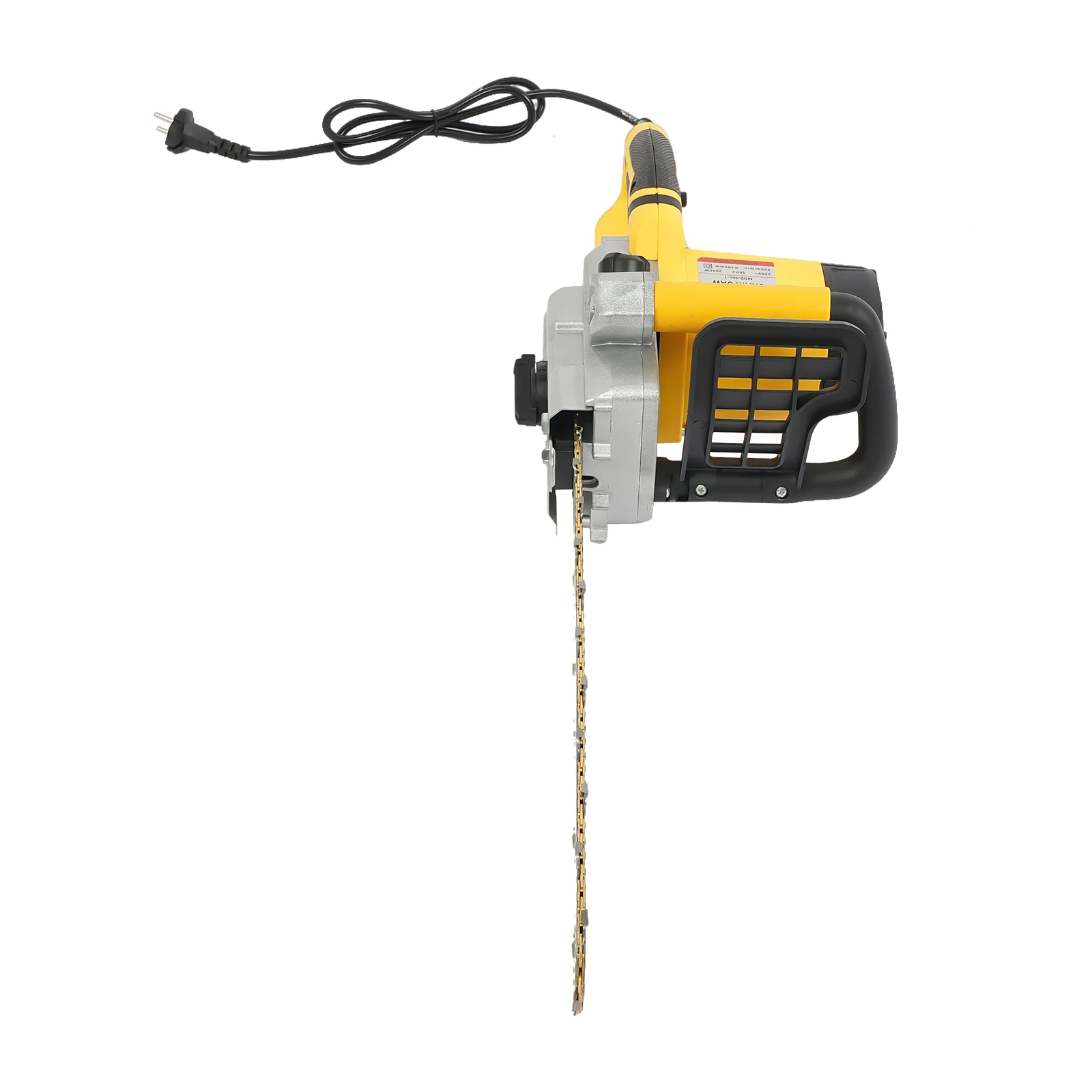 16-Zoll-220-V-Elektrokettensäge mit 2 kW 40 hohem Kupferdrahtmotor, leichte Handkettensäge zum Schneiden von Holz, Baumschneiden – Detail 10