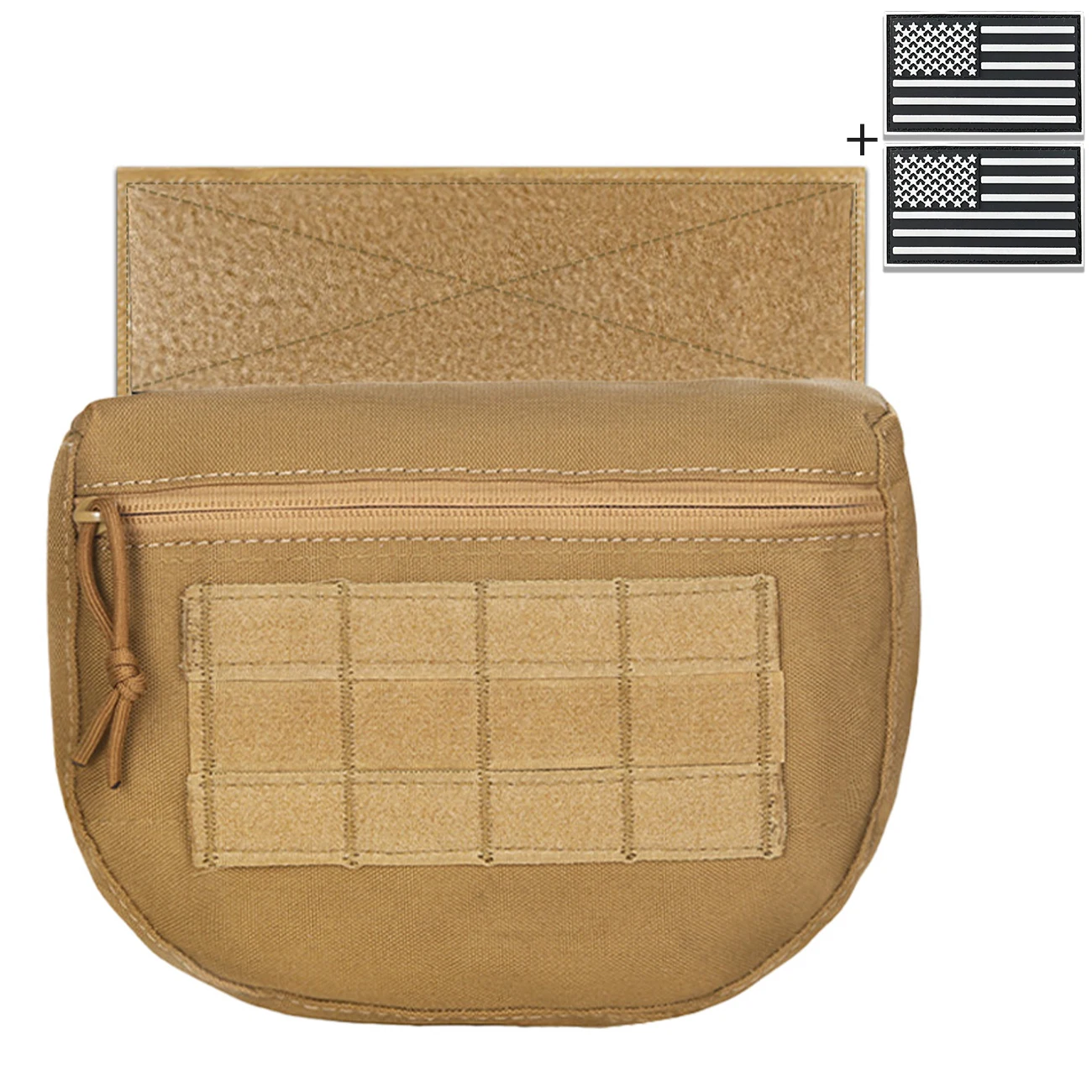 Borsa portaoggetti da caccia per esterni, borsa multifunzionale per accessori con apertura a cerniera Magic Sticky che può essere attaccata al gilet da caccia - immagine 2