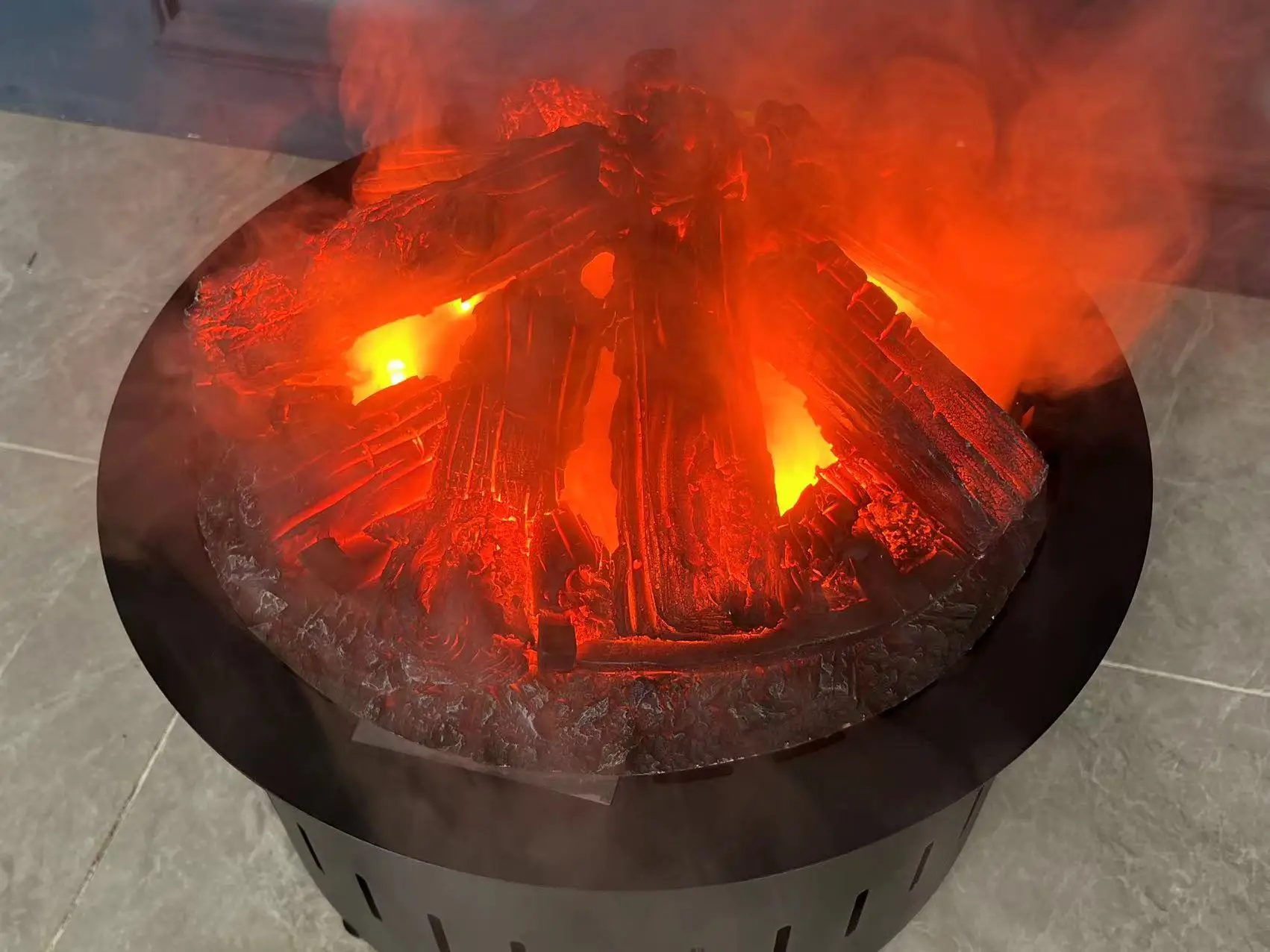 Home elektronische Kamin Kern Simulation Lagerfeuer Becken falsche Flamme Landschaft führte Dekoration Dampf Zerstäubung Kamin – Detail 8
