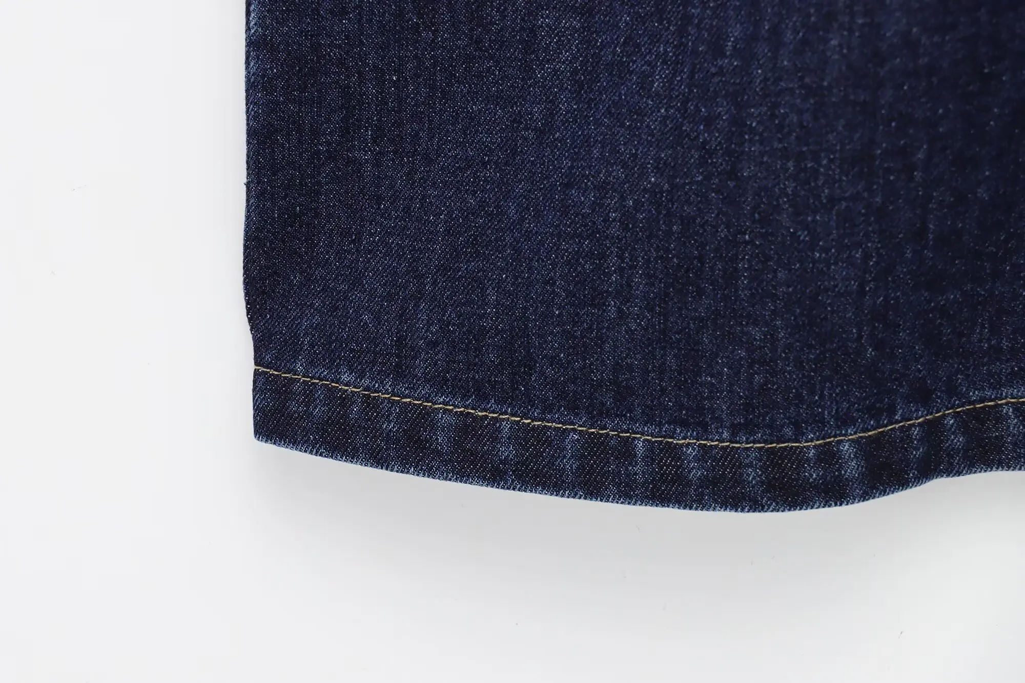 Frauen Frühjahr Neue Temperatur Denim Kurzes Kleid Weibliche Mode Einfache Crew Neck Ärmellose Casual Denim Mini Kleid Mujer – Detail 8