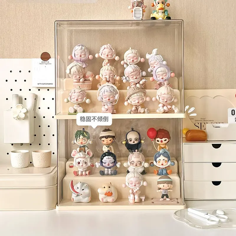 

Blind Box Storage Display Stand Acrylic Transparent Lego Hand-made Decoration Display Dust-proof Display Box Cabinet for POPMart