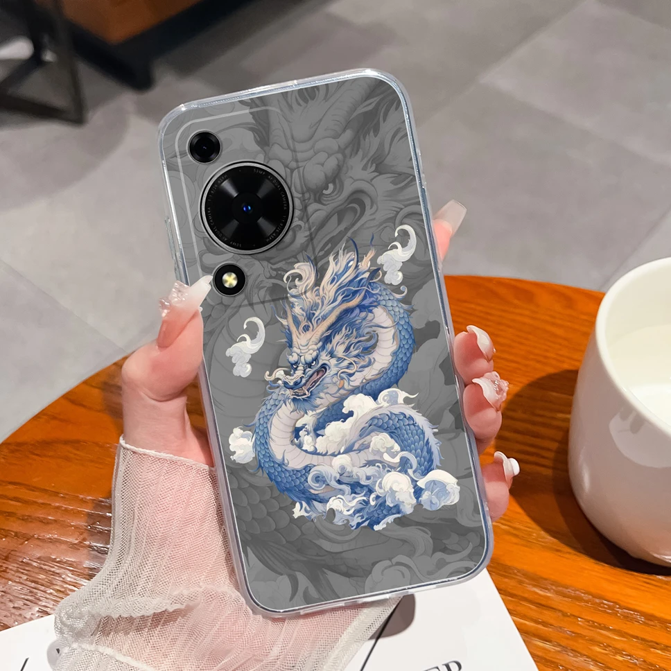 Cool Sweet Style Transparent TPU Silicone Protective Back Cover Case