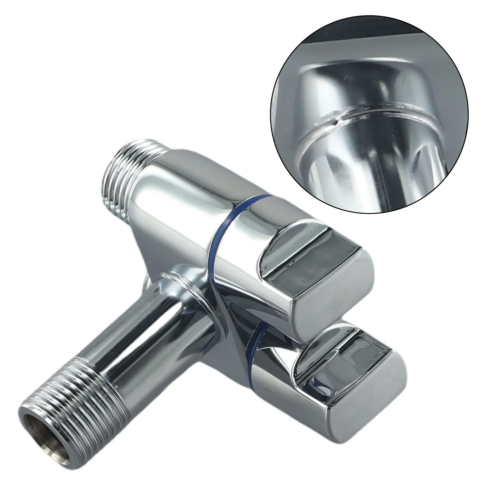 

Reliable and Sturdy G12 1 in two out Double Control Washing Machine Faucet Toilet Triangle Valve Made of Alloy Material