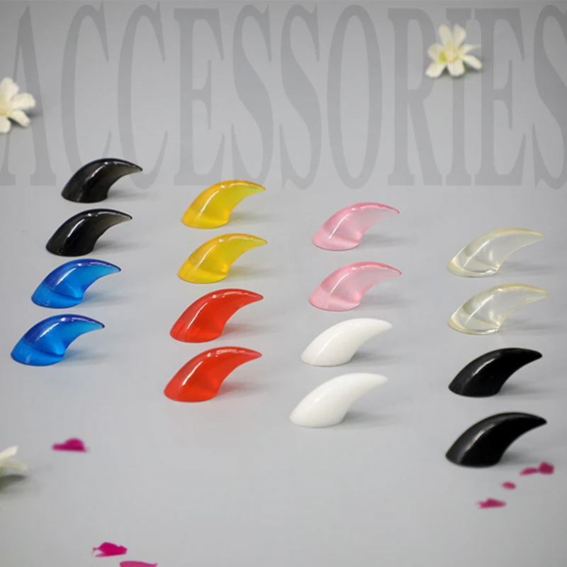 Anime Cosplay Props 8Pcs Animal Claw Nails Handmade Dropping Glue Prop Epoxy Gel Claws Furry Animal Claw Accessories DIY Cosplay Props Role Play