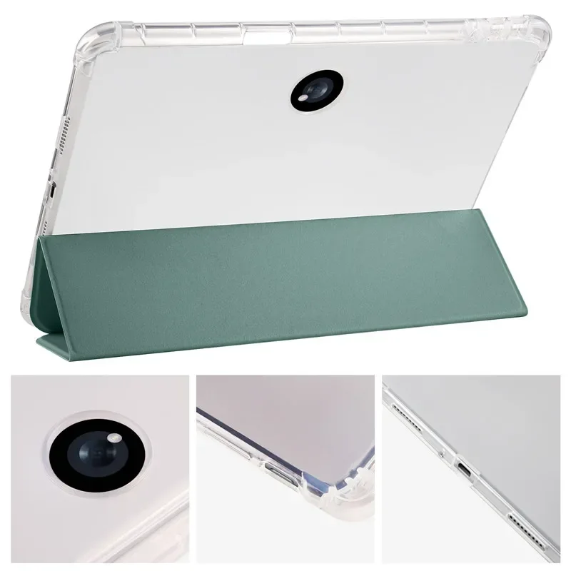 Clear Stand Soft TPU Back Cover with Pencil Holder