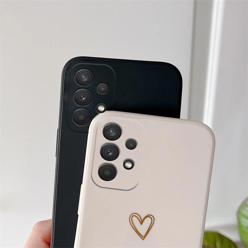 Crossbody Lanyard Silicone Phone Case For Samsung Galaxy A53 A52 A52S A73 A33 A72 A32 4G 5G A51 A71 A12 A31 A22 Love Heart Cover — view 3