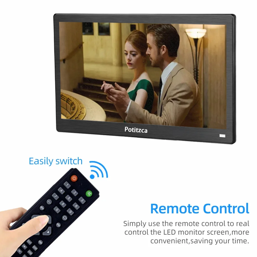 Ʈ PC   PS4 Xbox ޴ , 13.3 ġ 1366x768 HD 16:9 ÷, HDMI VGA BNC AV Ʈ ܺ 