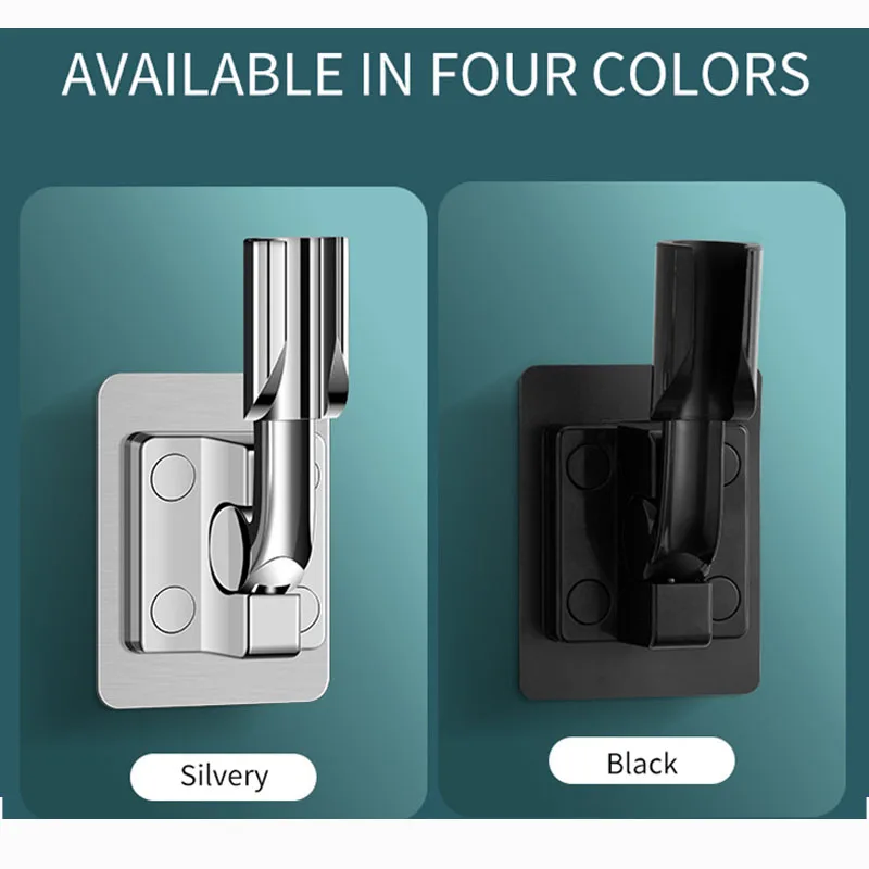 

Strong Adhesive 90°Shower Head Holder Adjustable Brackets Sturdy ABS Bathroom Shower Bracket Bathroom Accessories