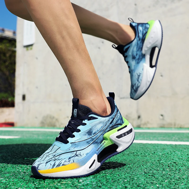 Atmungsaktive Freizeitschuhe für Herren - Farbblock-Design, Bequeme Outdoor-Sportschuhe mit Niedrigem Schaft, Trainingsschuhe, Geeignet für Alle Jahreszeiten, Stilvolles Design, Flexibler Tragekomfort, Leichte Konstruktion, Exklusiv für Fitness-Enthusiasten – Detail 10
