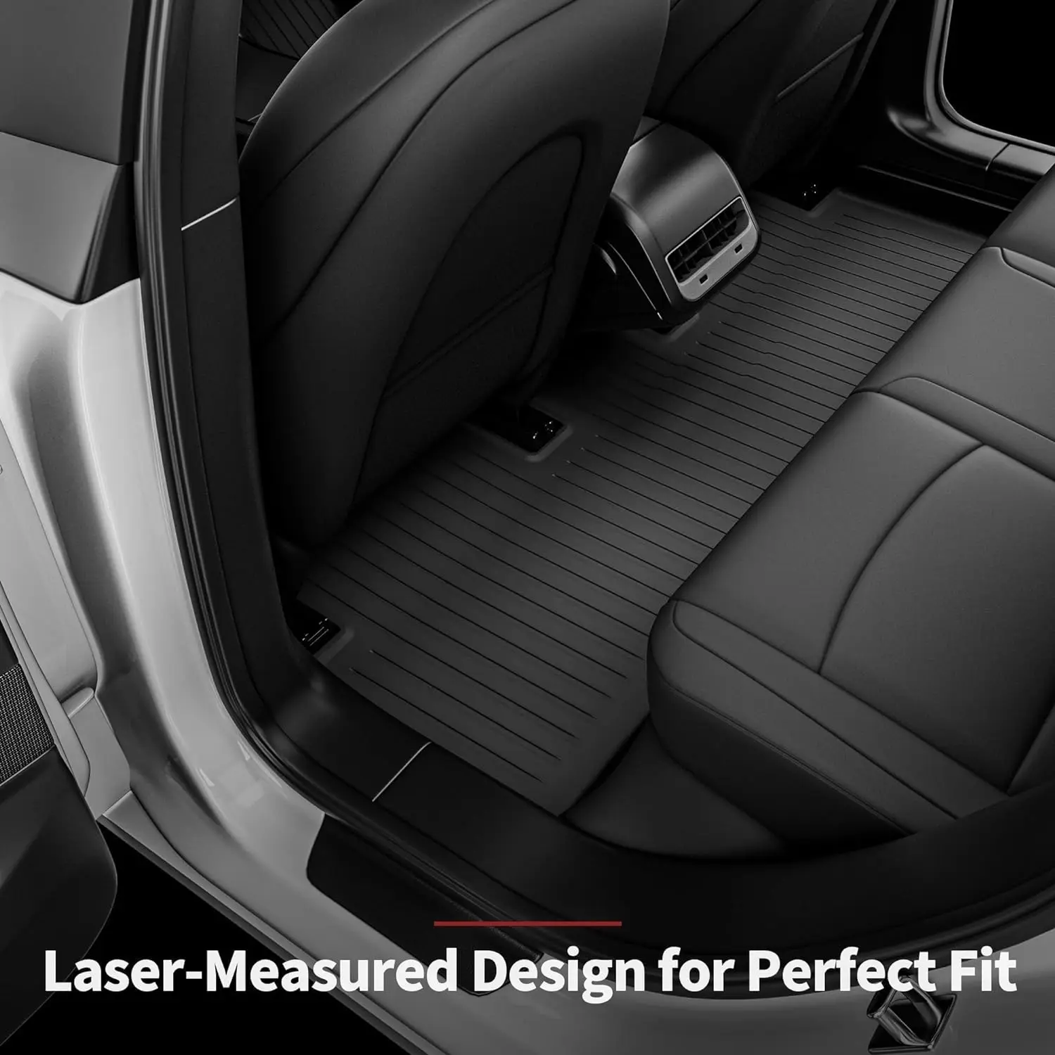 TPE Floor Mats & Cargo Liner For Tesla Model 3 Highland , All Weather Waterproof Anti-slip Trunk Mats TPE Floor Liners