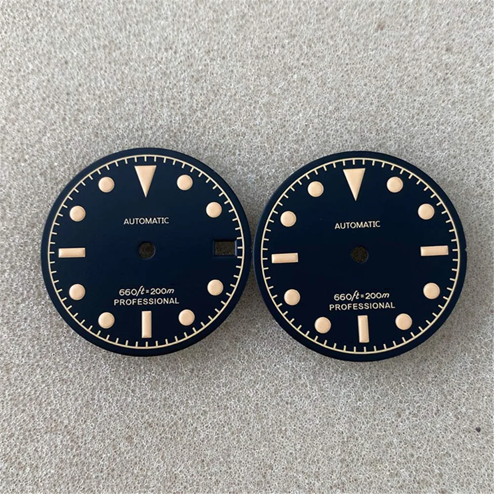 

New NH35 Dial 28.5mm Green Luminous Retro Watch Dial for NH35 NH36 4R36 Movement Watch for Men Accessories Parts