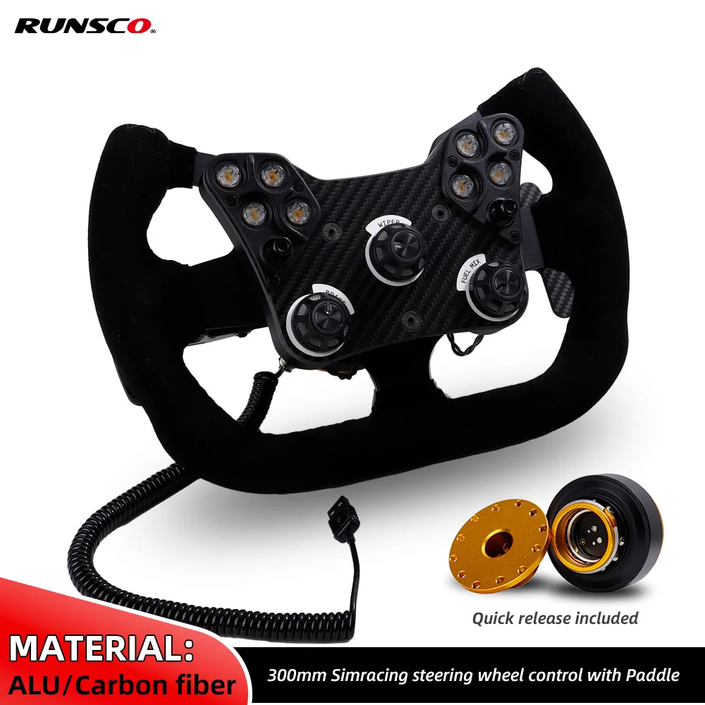 Simracing-Steering-Wheel-Control-PC-Racing-Wheel-Led-Button-Race-Gaming ...